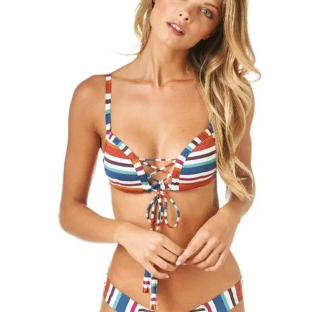 Montce Lace Up Prima Top (size M) NWT